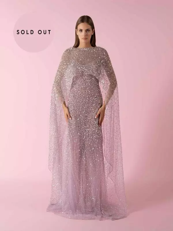 Criss-cross cover-up embellished dress