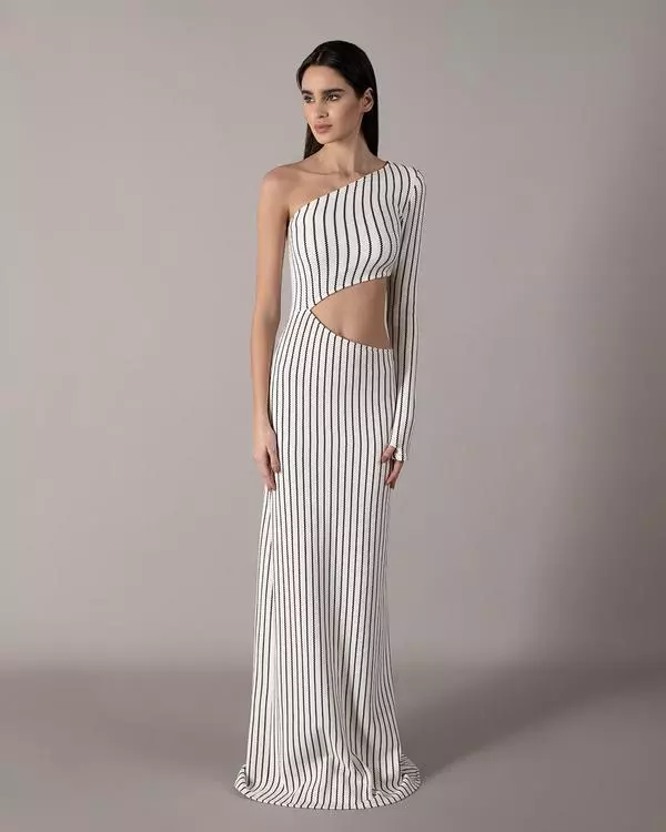 One-sided jersey dress 