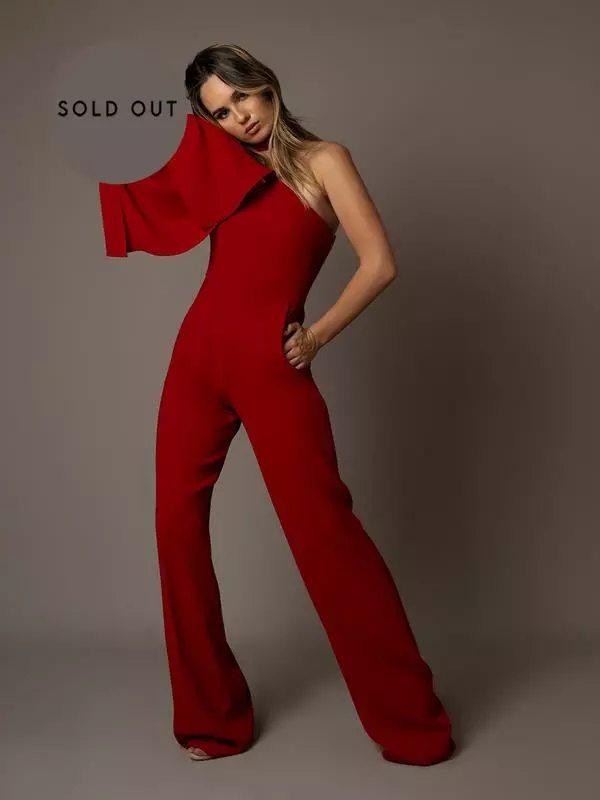 One-shoulder jumpsuit
