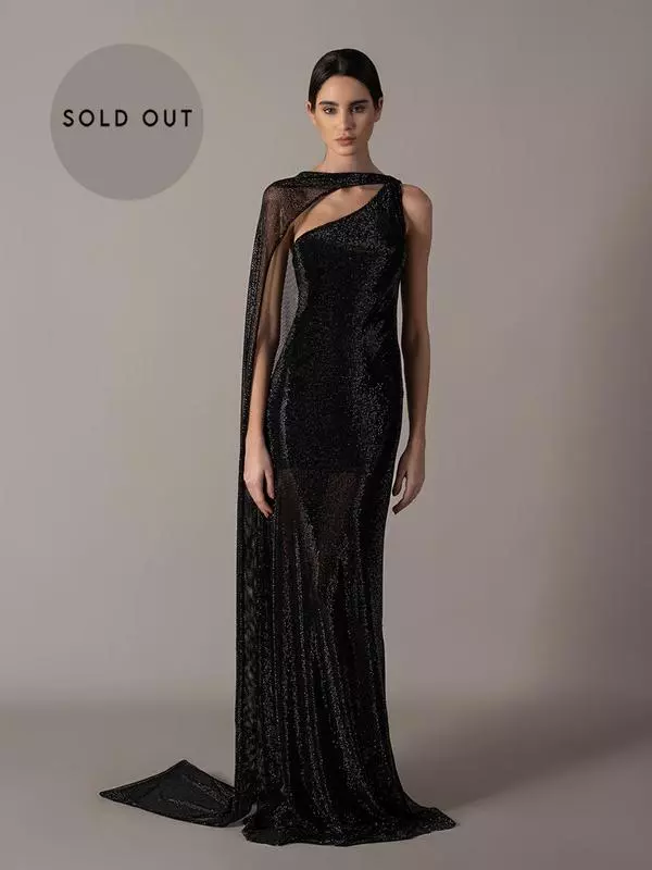 One-sided shimmery dress 