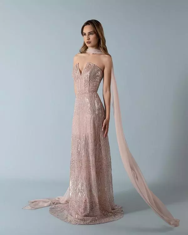 V-shaped pointy dress 