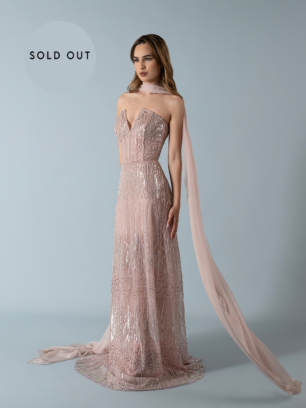 V-shaped pointy dress 