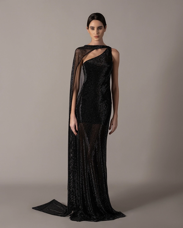 One-sided shimmery dress 