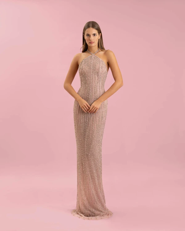 Crystal Cascade Triangle Dress