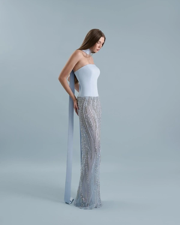 Drop waist straight-cut dress 