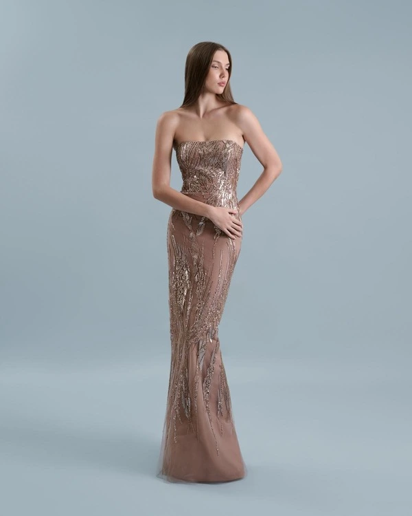 Hand-Embroidered Straight cut dress 