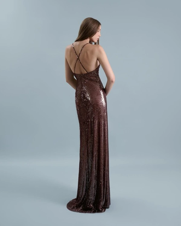  Shimmering Cross-Strap dress