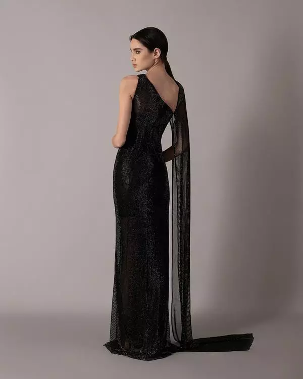 One-sided shimmery dress 