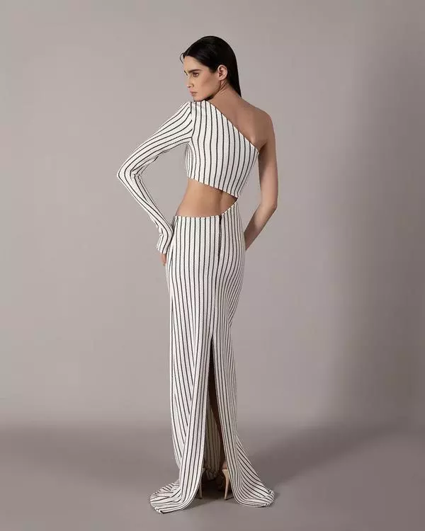 One-sided jersey dress 