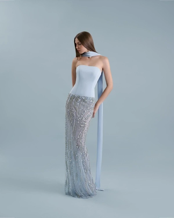 Drop waist straight-cut dress 